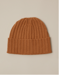 ROBINSON MAN | Beanie Ribbed Hat | Caramel