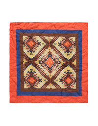 MASSIMO ALBA | Psychedelic + Flowers Pocket Square | Cacao