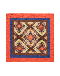 MASSIMO ALBA | Psychedelic + Flowers Pocket Square | Cacao
