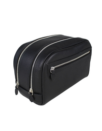 F.HAMMANN | Leather Toiletry Bag | Black