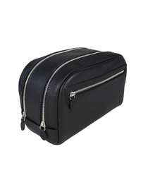 F.HAMMANN | Leather Toiletry Bag | Black