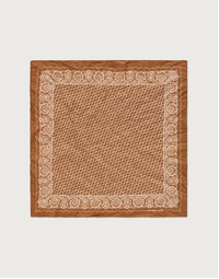 MASSIMO ALBA |  Pocket Square Doily Pattern | Caramello