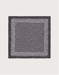 MASSIMO ALBA |  Pocket Square Doily Pattern | Dark Blue