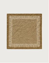 MASSIMO ALBA |  Pocket Square Doily Pattern | Militare