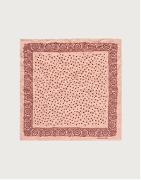 MASSIMO ALBA |  Pocket Square Dot Pattern | Soft Pink