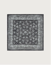 MASSIMO ALBA |  Pocket Square Flowers | Dark Green