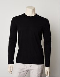 Long Sleeve Crew Neck Black 1