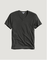 Short Sleeve V-Neck Carbon Pigment 1