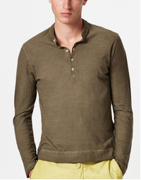 Hawai Henley T-shirt J0019 Blu (L)