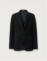MASSIMO ALBA | Catch2 Single Breasted Baby-Corduroy Jacket | Nero Lavato 