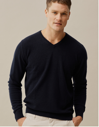 Biton Classic V Neck Navy Small