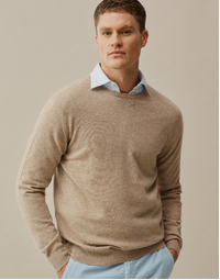 Ernest Classic Crew in Oat Large