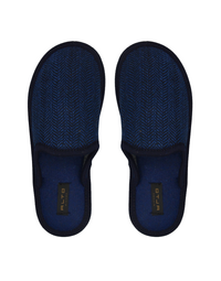 Alto Milano Seba Wool Slippers without Back Blue