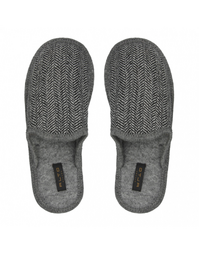 Alto Milano Seba Wool Slippers without Back Mid-Grey