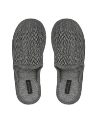 Alto Milano Seba Wool Slippers without Back Mid-Grey