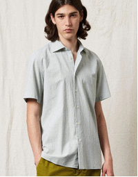 Massimo Alba | Malibu T4467 Half Sleeves Cotton Shirt | Light Green