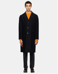 Franz Moleskin Cotton Coat Black Navy (L)