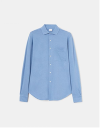 Garment Dyed Cotton Jersey Shirt Sky Blue (XXL)