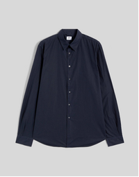 Comma Lightweight Cotton Poplin Shirt Navy (42)