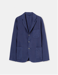 Lightweight Linen Samuraki Jacket Blue (L)