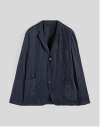 Lightweight Linen Samuraki Jacket Navy (M)