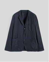 Lightweight Linen Samuraki Jacket Navy (M)