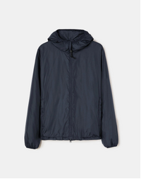 Nylon Jacket with Hood Navy (XXL)