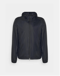 Nylon Jacket with Hood Black (XXL)