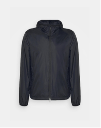 Nylon Jacket with Hood Black (XXL)