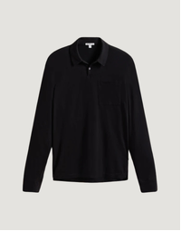 Sueded Jersey Rugby Shirt Black 1