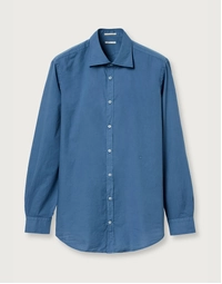 Genova Cotton Voile Shirt T0278 Oltremare (S)