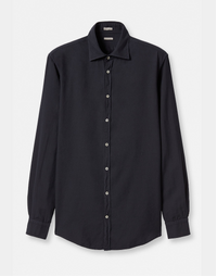 Genova Cotton Viscose Shirt T0102 Dark Blue (S)