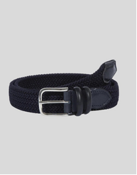 Gavazzeni Marte Elastic Woven Belt Navy (85)