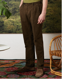 Ionio2 Cotton Moleskin Trousers T3199 Hickory (50) 