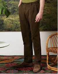 Ionio2 Cotton Moleskin Trousers T3199 Hickory (50) 