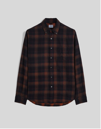 Madras Button-Down Shirt Black Check (M)