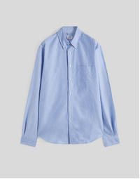 Oxford Cotton Shirt with Button-Down Collar Sky (39)