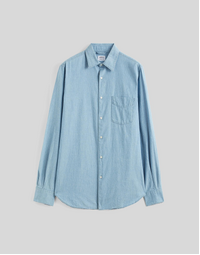 Sedici Cotton Chambray Shirt Light Denim (39)