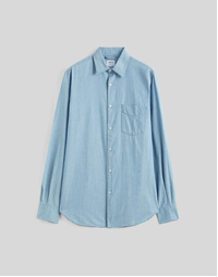 Sedici Cotton Chambray Shirt Light Denim (40)