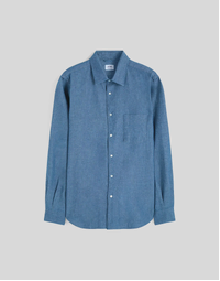 Sedici Cotton Chambray Shirt Medium Denim (43)