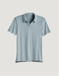 Sueded Jersey Polo Azure Pigment (1)