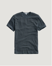 Short Sleeve Crew Neck Blue Noir Pigment (1)