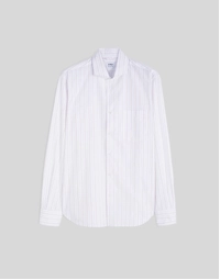 SEM II Stretch Poplin Striped Shirt Caramel (39)