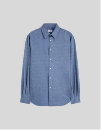 Comma Cotton Chambray Shirt Medium Denim (39)