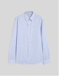 Comma Lightweight Cotton Shirt Blue Striped (41)