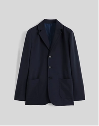 Isaac Wool Flannel Blazer Navy (M)