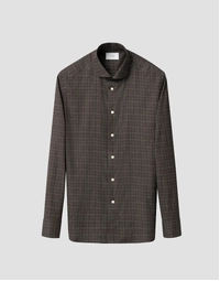 Check Signature Flannel Shirt Brown (39)