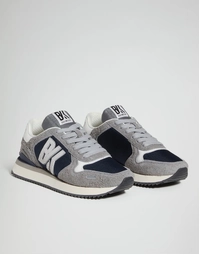 Men's Puyol Lace Up Sneakers in Grey Size 40