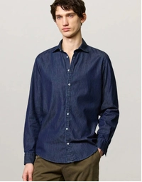 Canary Cotton Denim Shirt T4718 Blue (S)