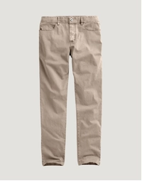 Brushed Twill 5-Pocket Denim Trousers Light Khaki (32)